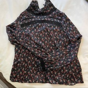 Intermix Floral silk blouse - size 0